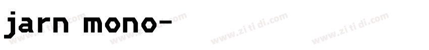 jarn mono字体转换